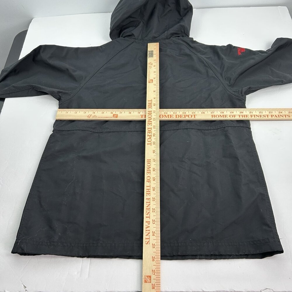 LL Bean Mountain Classic Anorak Jacket Mens S Black Hooded Coat WB Mason Logo - Picture 10 of 10